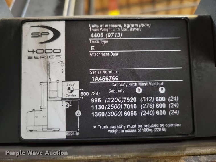 image for item DX7005 Crown SP 4000 order picker