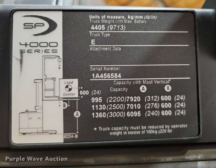 image for item DX7006 2016 Crown SP4050-30 order picker