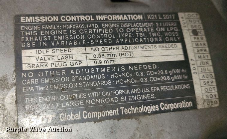 image for item DX7008 2017 UniCarriers PF50 forklift