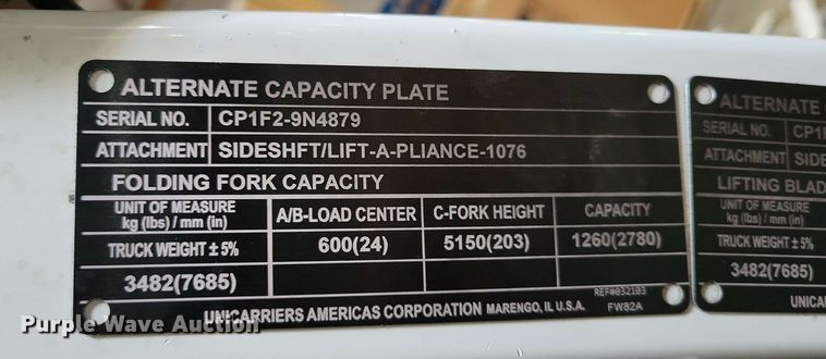 image for item DX7010 2015 UniCarriers CFS40 forklift