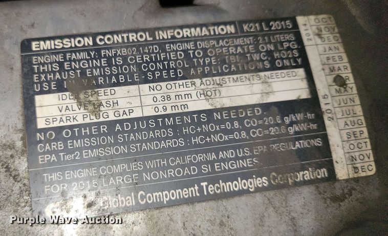 image for item DX7010 2015 UniCarriers CFS40 forklift