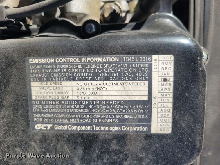 image for item DX7034 2016 UniCarriers PF110YLP forklift