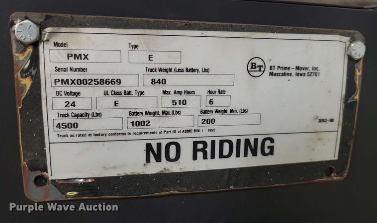 image for item DX7092 (2) pallet jacks