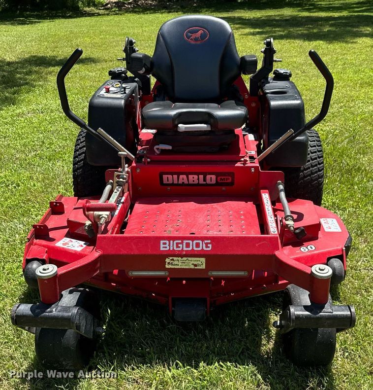 image for item DY0232 2017 Bigdog Diablo MP ZTR lawn mower