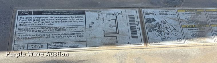 image for item DY0643 2000 Ford F150 SuperCab pickup truck