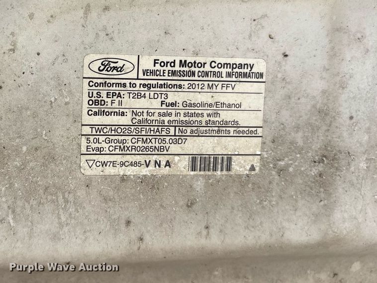 image for item DY0649 2012 Ford F150 SuperCrew pickup truck