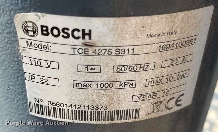 image for item DY0652 2014 Bosch TCE4375 Tire machine