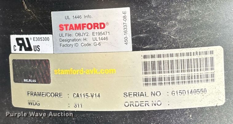 image for item EC3685 2015 Cummins Power Generation GD03C-1531442 generator