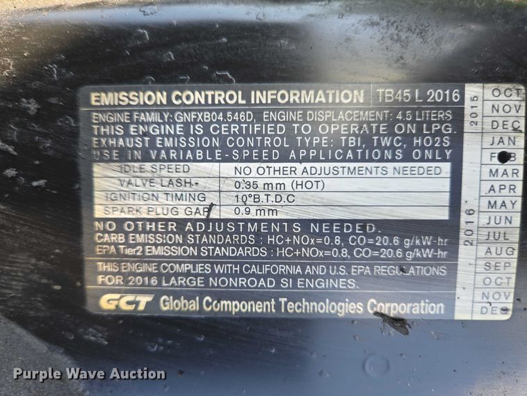 image for item EC4285 2015 UniCarriers PF80YLP forklift