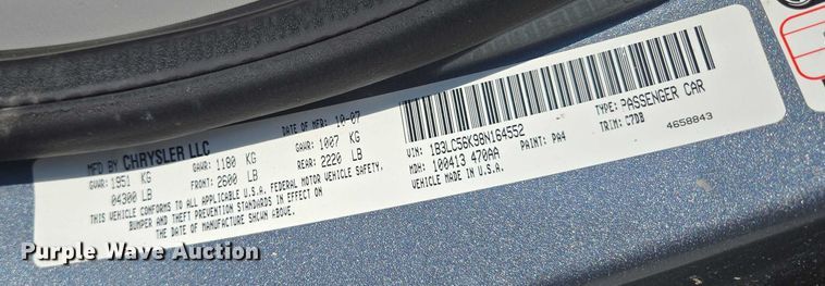 image for item ED2054 2008 Dodge Avenger SXT 