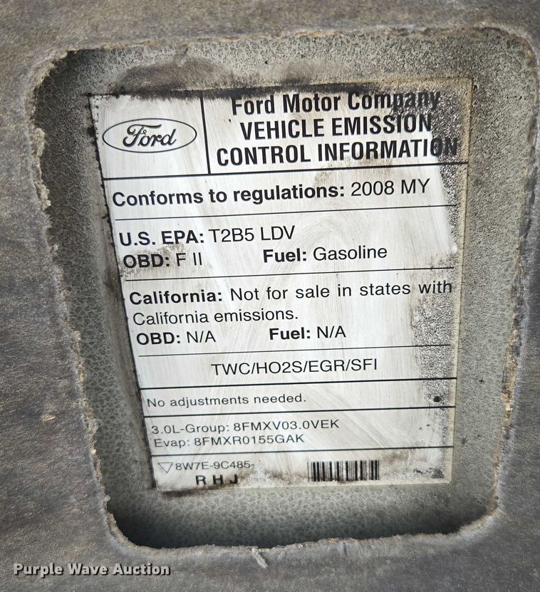 image for item ED2055 2008 Mercury Milan 