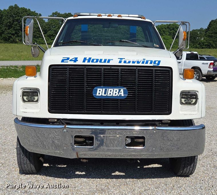 image for item ED2056 1995 GMC TopKick rollback truck