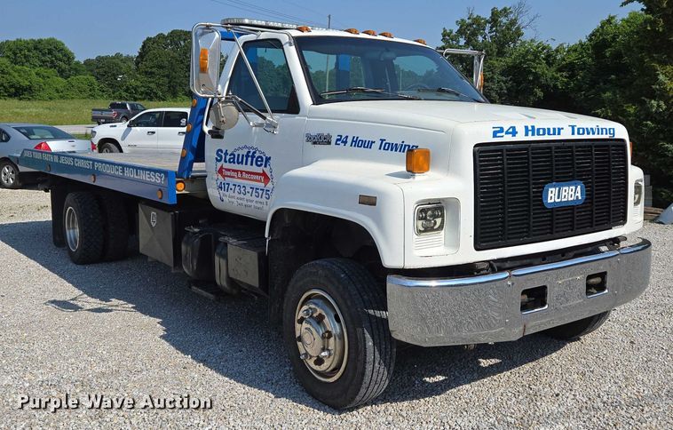 image for item ED2056 1995 GMC TopKick rollback truck