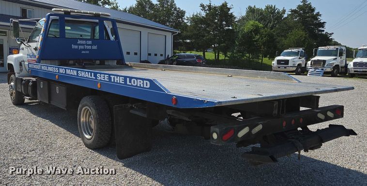 image for item ED2056 1995 GMC TopKick rollback truck