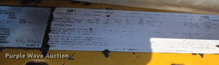 image for item ED2056 1995 GMC TopKick rollback truck