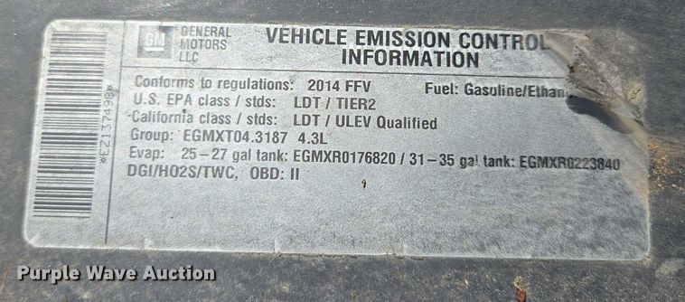 image for item ED2065 2014 GMC Sierra 1500 Double Cab pickup truck