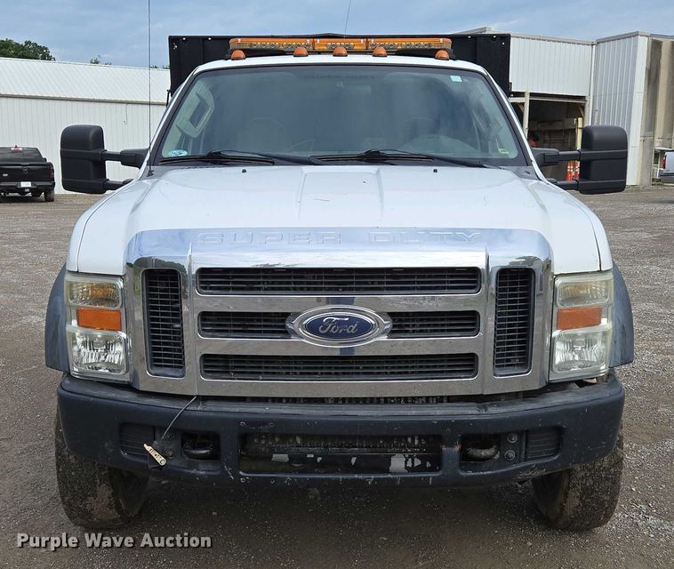 image for item ED2076 2008 Ford F450 Super Duty dump flatbed truck
