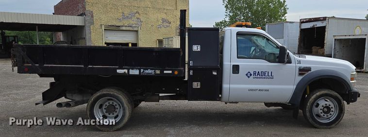 image for item ED2076 2008 Ford F450 Super Duty dump flatbed truck