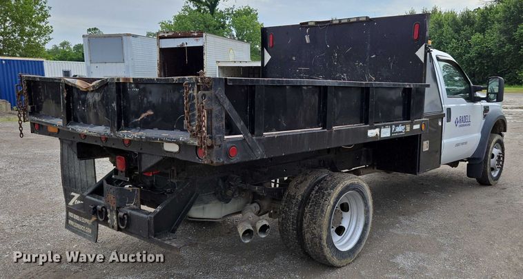 image for item ED2076 2008 Ford F450 Super Duty dump flatbed truck
