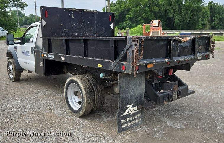 image for item ED2076 2008 Ford F450 Super Duty dump flatbed truck