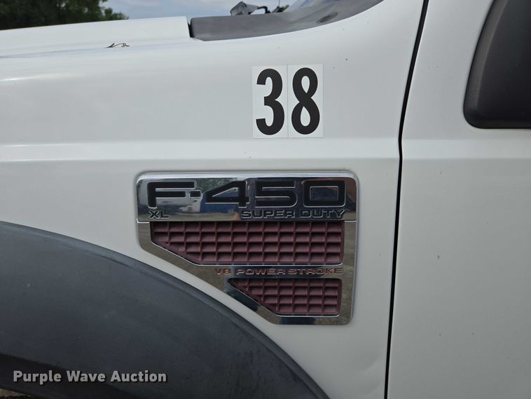 image for item ED2076 2008 Ford F450 Super Duty dump flatbed truck