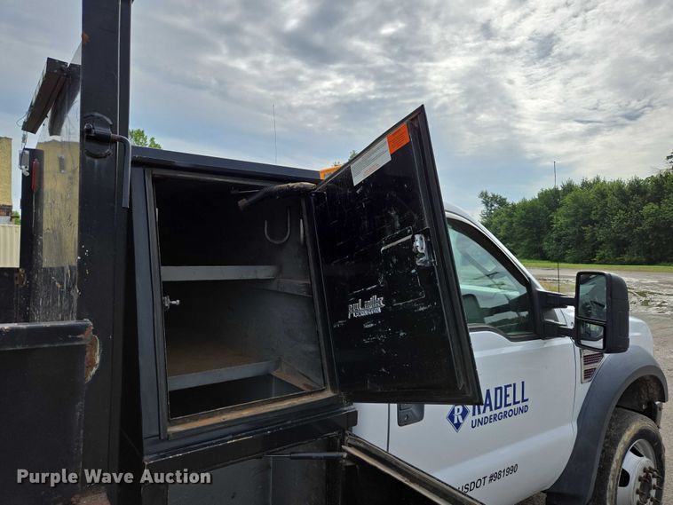 image for item ED2076 2008 Ford F450 Super Duty dump flatbed truck