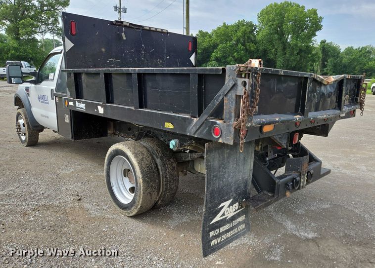 image for item ED2076 2008 Ford F450 Super Duty dump flatbed truck