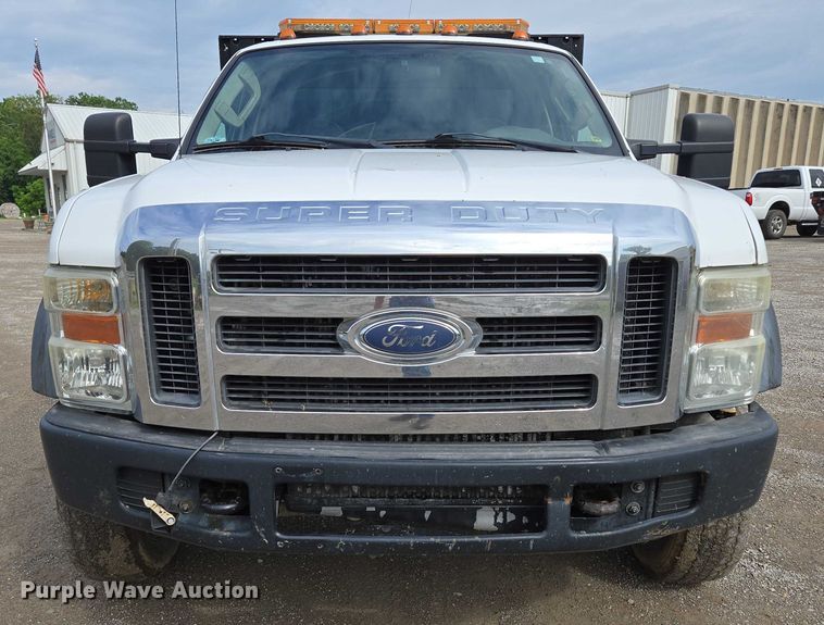 image for item ED2076 2008 Ford F450 Super Duty dump flatbed truck