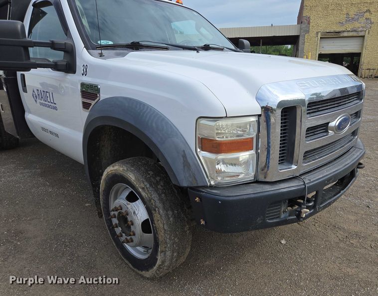 image for item ED2076 2008 Ford F450 Super Duty dump flatbed truck