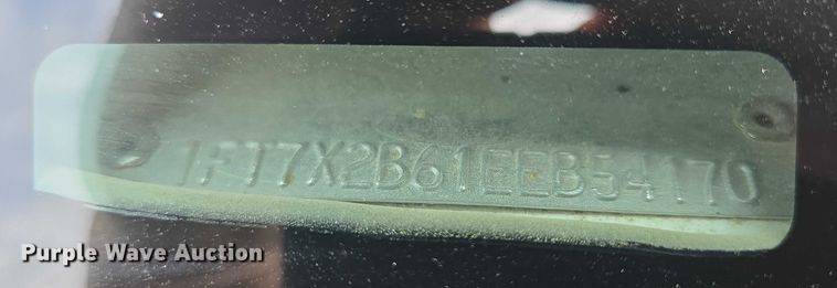 image for item ED2077 2014 Ford F250 Super Duty XLT SuperCab pickup truck