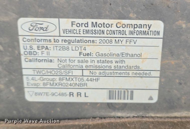 image for item ED2080 2008 Ford F150 SuperCrew pickup truck