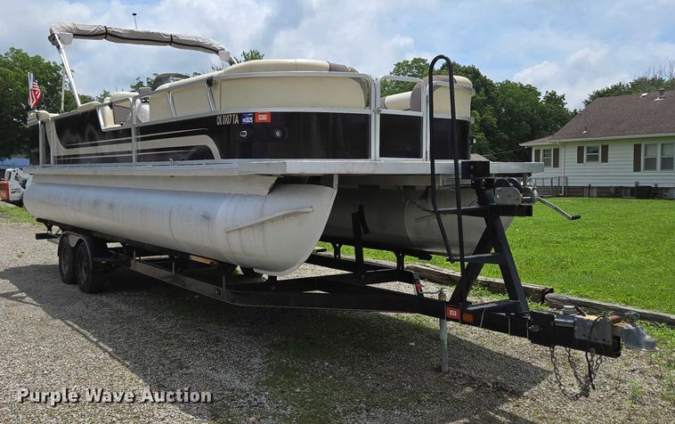 image for item ED2088 2003 Tracker Party Barge 27 I/O boat