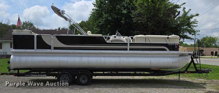 image for item ED2088 2003 Tracker Party Barge 27 I/O boat