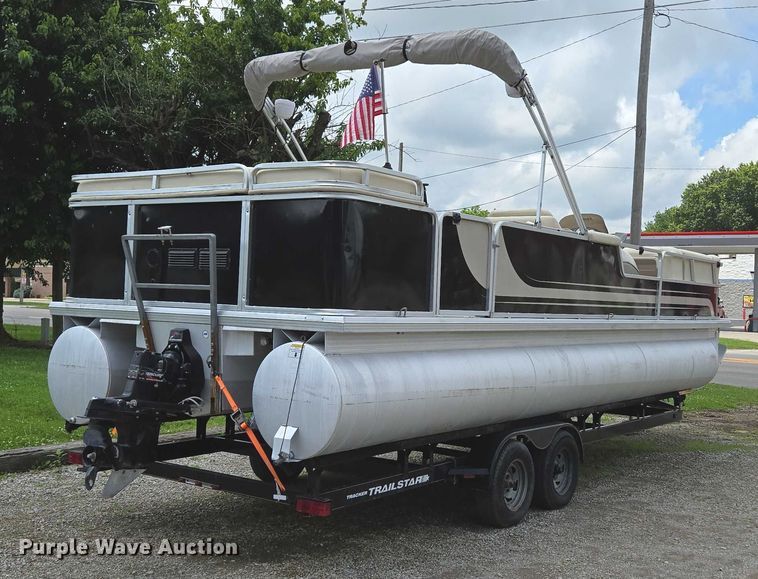 image for item ED2088 2003 Tracker Party Barge 27 I/O boat