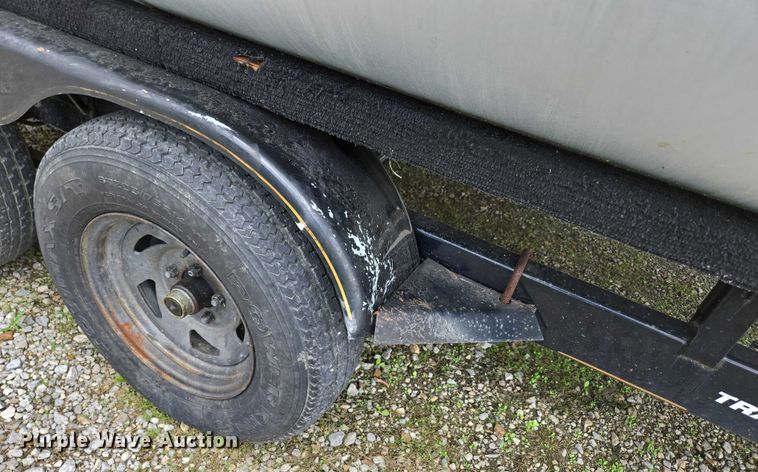 image for item ED2088 2003 Tracker Party Barge 27 I/O boat