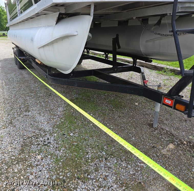 image for item ED2088 2003 Tracker Party Barge 27 I/O boat