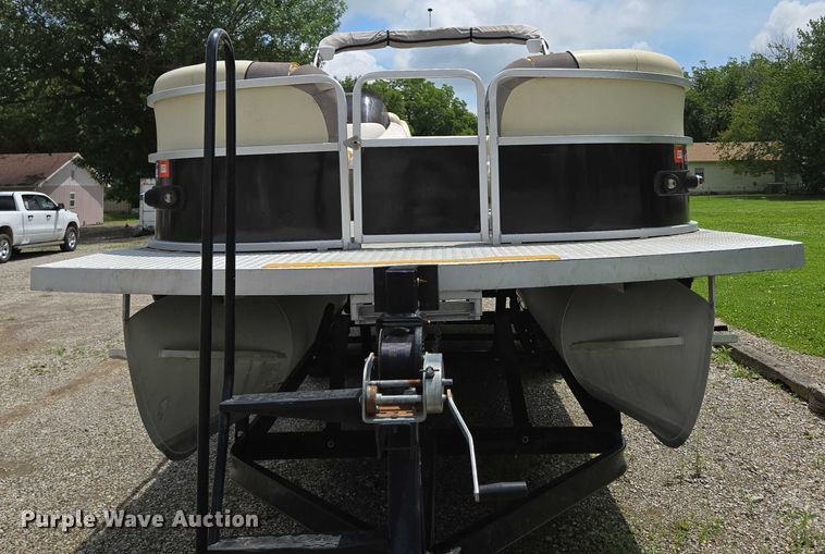 image for item ED2088 2003 Tracker Party Barge 27 I/O boat