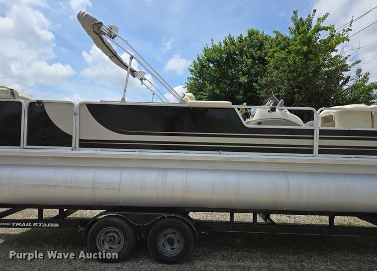 image for item ED2088 2003 Tracker Party Barge 27 I/O boat