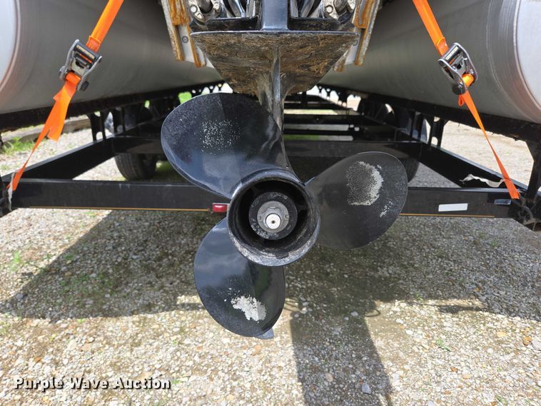 image for item ED2088 2003 Tracker Party Barge 27 I/O boat