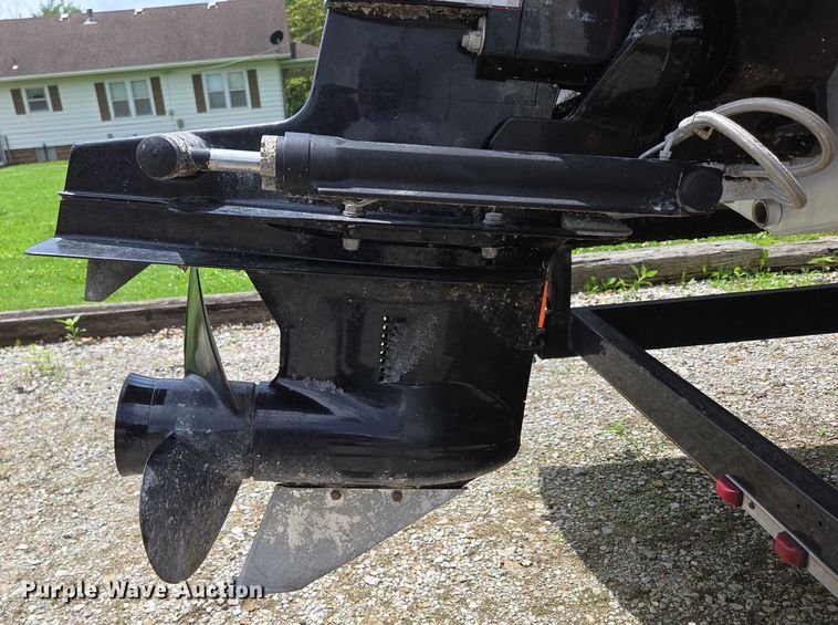 image for item ED2088 2003 Tracker Party Barge 27 I/O boat