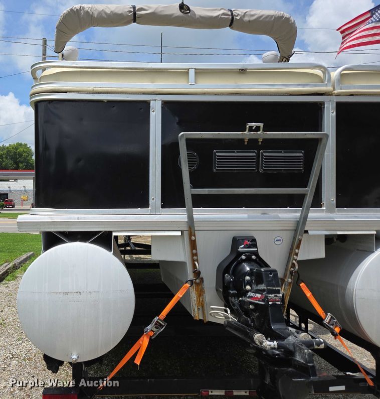 image for item ED2088 2003 Tracker Party Barge 27 I/O boat