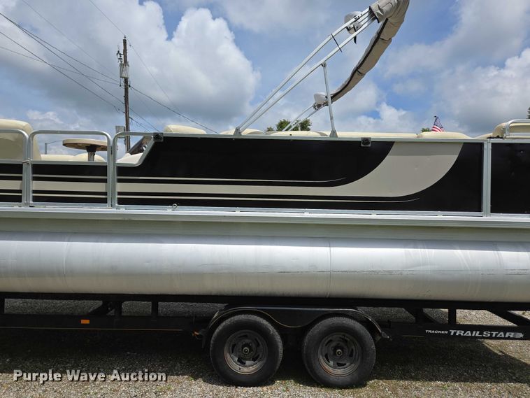 image for item ED2088 2003 Tracker Party Barge 27 I/O boat