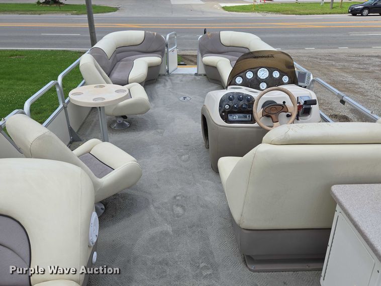 image for item ED2088 2003 Tracker Party Barge 27 I/O boat