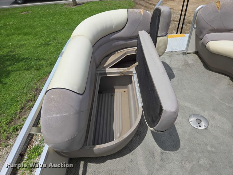 image for item ED2088 2003 Tracker Party Barge 27 I/O boat