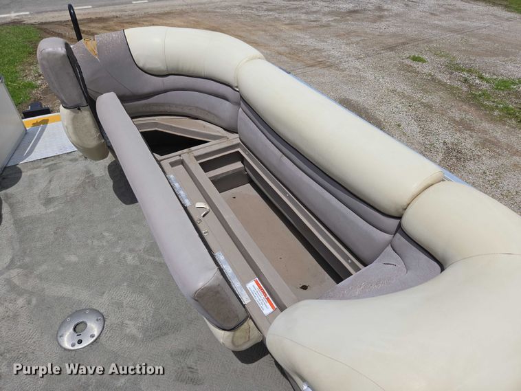 image for item ED2088 2003 Tracker Party Barge 27 I/O boat