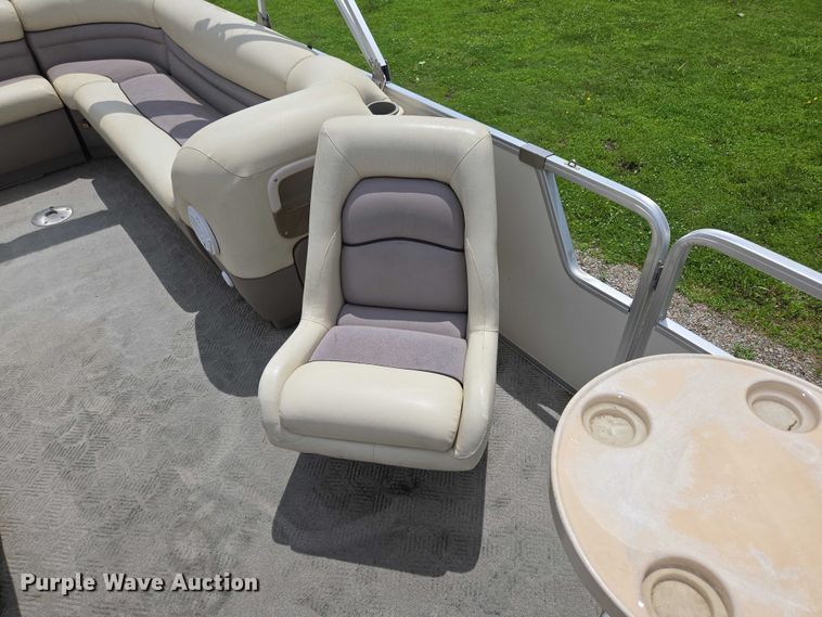 image for item ED2088 2003 Tracker Party Barge 27 I/O boat