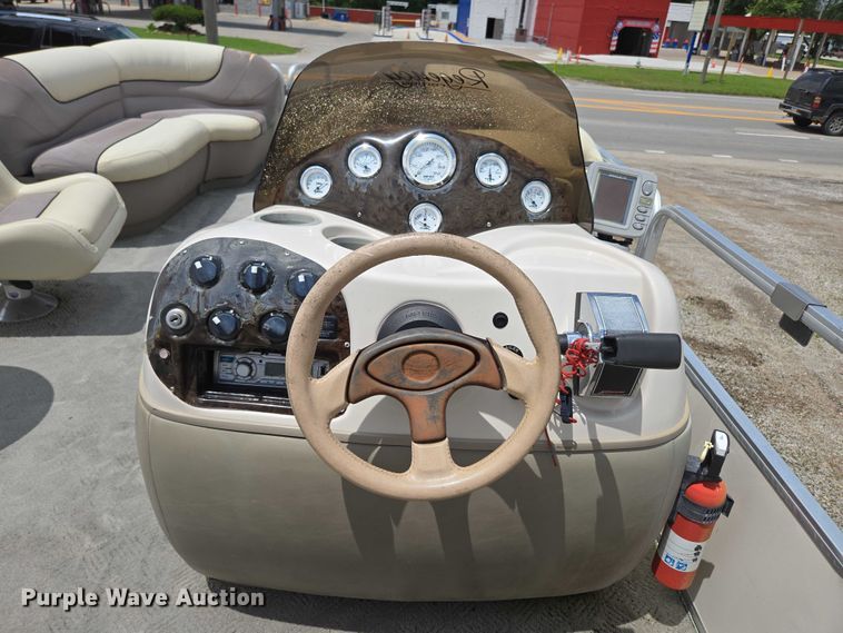 image for item ED2088 2003 Tracker Party Barge 27 I/O boat