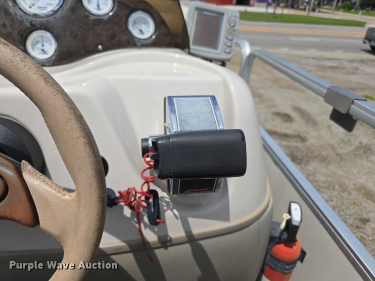 image for item ED2088 2003 Tracker Party Barge 27 I/O boat