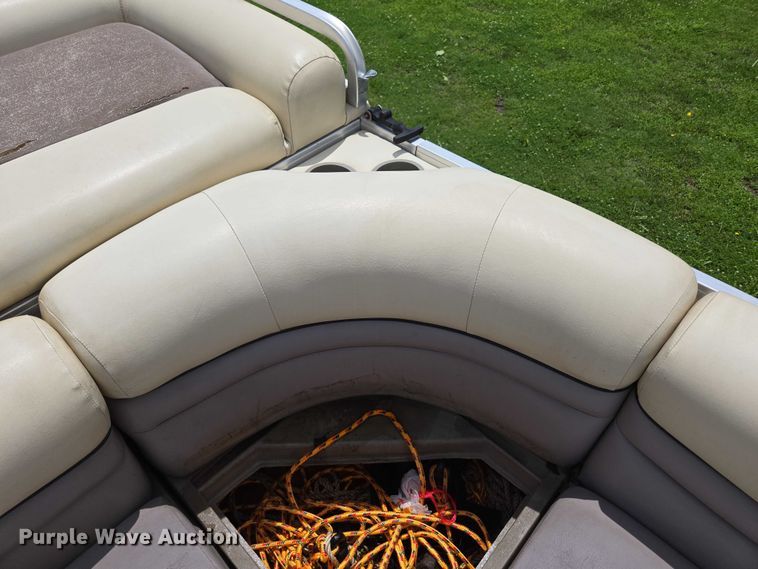 image for item ED2088 2003 Tracker Party Barge 27 I/O boat