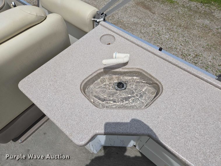 image for item ED2088 2003 Tracker Party Barge 27 I/O boat